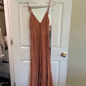 Beach rust colored L*space maxi dress- small